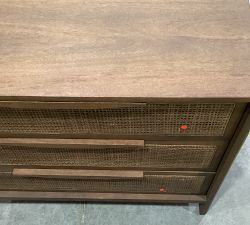 Open Box: Dolores Cane Nightstand (32") - Brown Wash