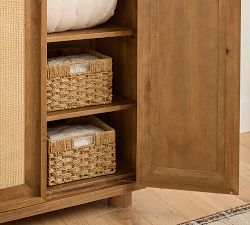 Catalina Cane Tall Storage Cabinet (36")