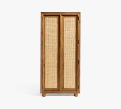 Pottery Barn Catalina Cane Storage Cabinet