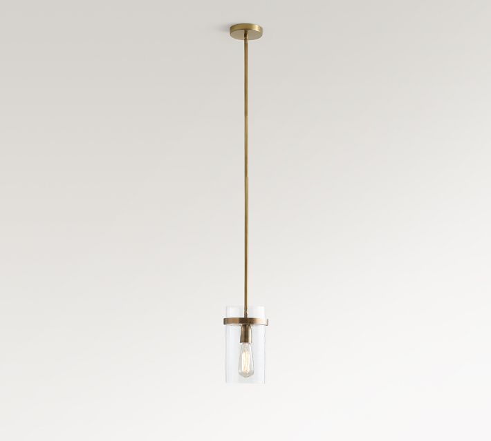 Textured Glass Pole Pendant (6