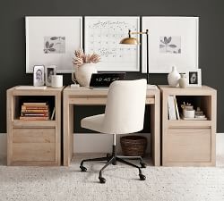 Layton Upholstered Swivel Desk Chair