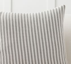 Modern Stripe Gray Pillow Cover Set