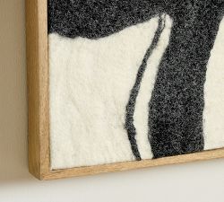 Black &amp; White Abstract Framed Wall Art