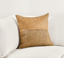 Caia Toscano Leather Pillow Cover