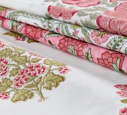 Lainey Block Print Cotton Napkins - Mixed Set of 4