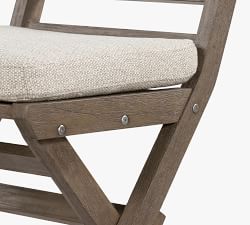 Raylan Teak Outdoor Folding Chair with Cushion