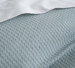 Wright Textured Organic Duvet Cover
