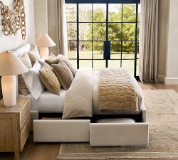 Arlo Upholstered Shelter Storage Bed