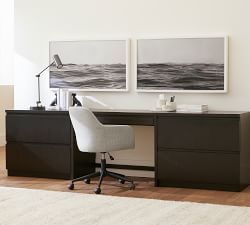 Carson Upholstered Swivel Desk Chair