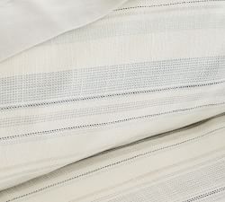 Clayton Striped Cotton Duvet Cover