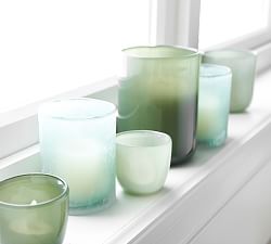 Modern Glass Candle Holders - Coastal