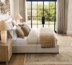 Arlo Upholstered Shelter Storage Bed