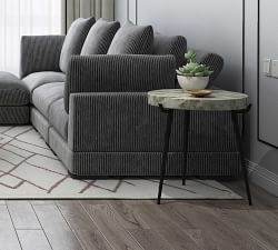 Brampton Round Marble End Table