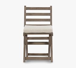 Raylan Teak Outdoor Folding Chair with Cushion