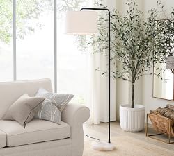 Windham Alabaster Task Sectional Floor Lamp (74")