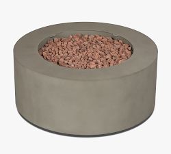 Burrows Steel Round Propane Fire Pit Table with Lid Cover (36")