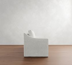 Cameron Slope Arm Slipcovered Sofa (60"&ndash;95")