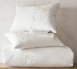 Monique Lhuillier Nell Embroidered Bow Shams