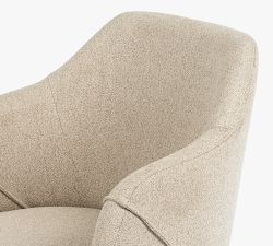 Colusa Upholstered Swivel Desk Chair