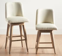 Layton Upholstered Swivel Stool