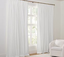 Emery Linen Triple Pinch Pleat Blackout Curtain