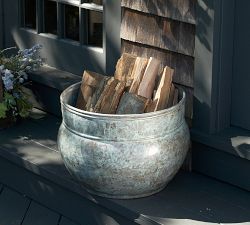 Evianna Blue Verde Brass Hose Pot