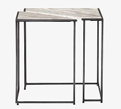 Granby Marble Bunching End Tables
