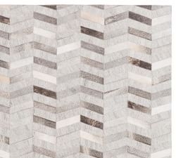 Travers Handcrafted Cow Hide Mixed Media Rug