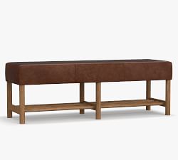 Clyde Leather Bench