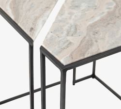 Granby Marble Bunching End Tables