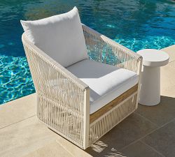 Lakewood Rope Swivel Outdoor Lounge Chair