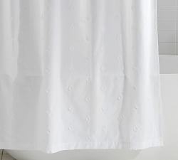 Linden Jacquard Cotton Shower Curtain