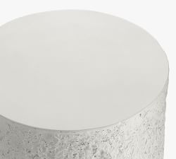 Bolinas Concrete Round Outdoor Side Table (13")
