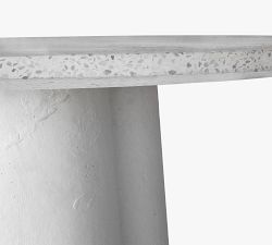 Alexi Concrete Round Outdoor Dining Table (47")