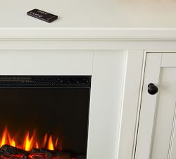 Aubrey Electric Fireplace Media Cabinet