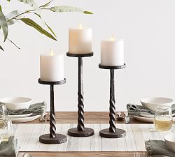 Easton Forged-Iron Candle Holder