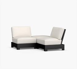 Malibu Metal Platform 3-Piece Outdoor Sectional (66")