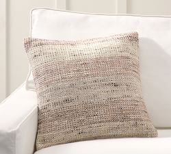 Soft Textured Neutral Pillow Cover &amp; Throw Set