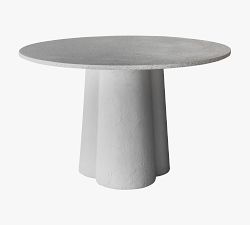 Alexi Concrete Round Outdoor Dining Table (47")