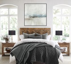 Gray Daze Hand Embellished Canvas Print