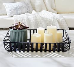 Indoor/Outdoor Black Metal Utility Tray