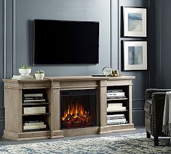 Lorraine Electric Fireplace Media Cabinet