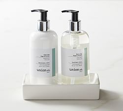 Union St. Elixir Restoring Sage + Vetiver Soap &amp; Lotion Caddy Set