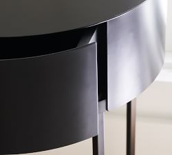 Jean Round Metal Nightstand (16")