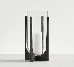 Open Box: Mesa Cast Iron Hurricane Candleholder
