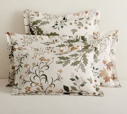 Autumn Botanical Percale Duvet Cover
