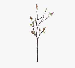 Faux Magnolia Bud Dozen Branches
