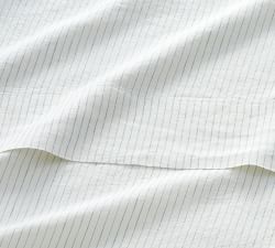 Belgian Flax Linen Pinstripe Sheet Set