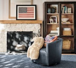 Baldwin Leather Swivel Chair