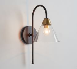 Claremont Flared Glass Sconce (16'')